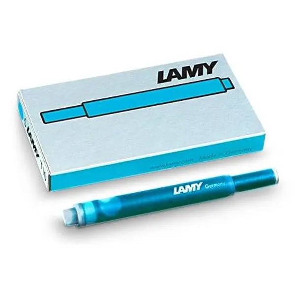 LAMY Turquoise Fountain Pen Ink Cartridges, Office Stationery Writing Tool Refills for LAMY Fountain Pens