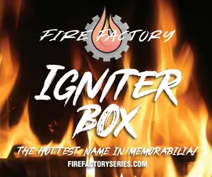 x1 Fire Factory Igniter Autographed Football Jersey Box - Pick Your Division - Guaranteed Signed Item with Certificate of Authenticity