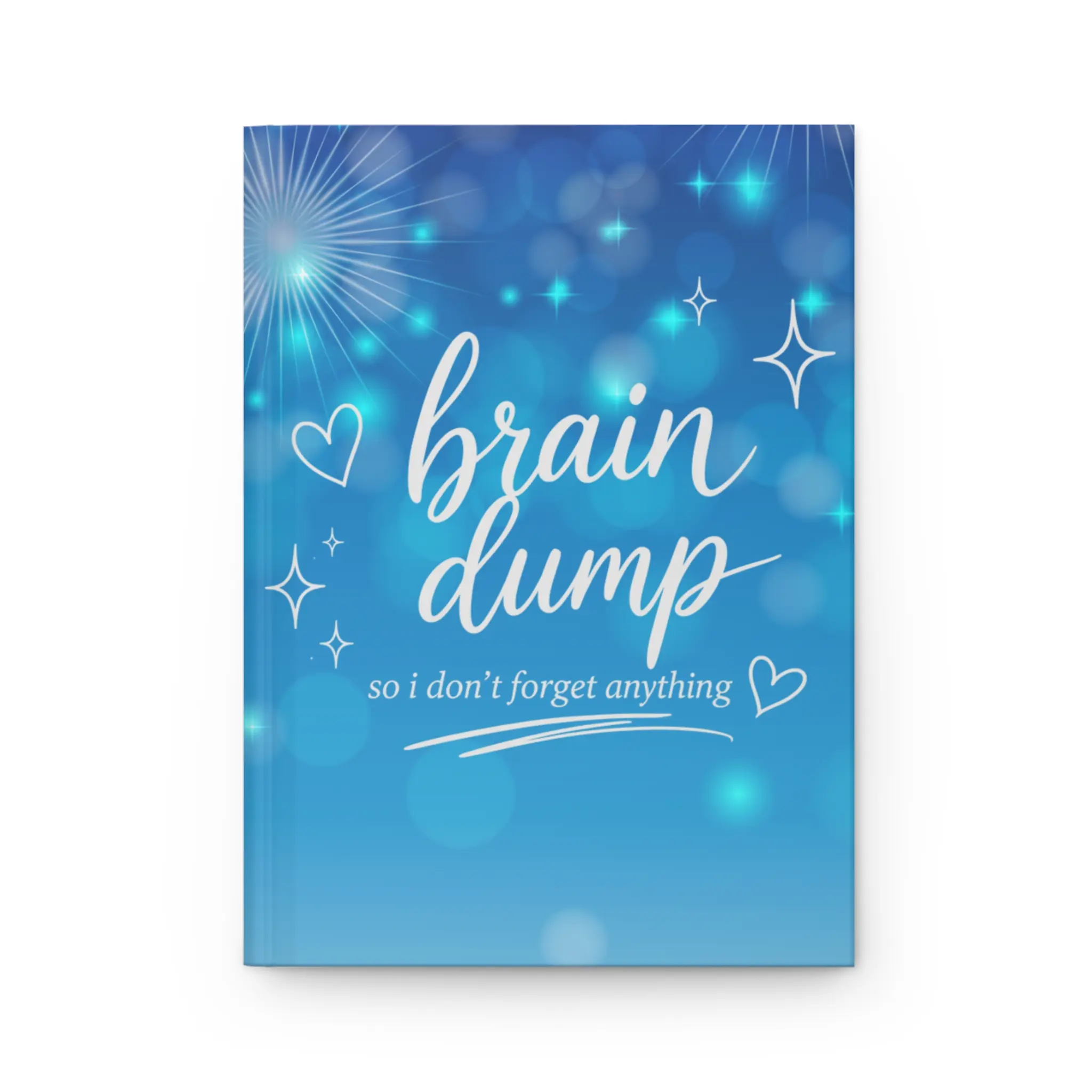 Brain Dump Journal | Blue Aesthetic Notebook | Overthinking & Notes Journal | Minimalist Writing Diary