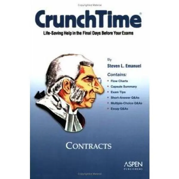 USED Book - CrunchTime: Contracts by Emanuel (Paperback) - english