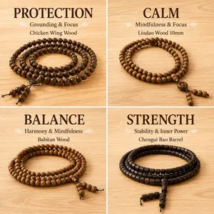 Natural Wood Bead Bracelets for Women and Men- Money Attraction Bracelet, Luck Bracelets Healing Protection Jewelry for Banquet Party, and Encouragement Gift for Her couple bracelet fashion handmade bracelet Christmas Birthday Jewelry Gifts summervibes