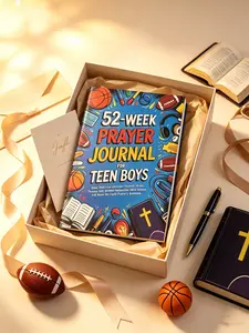 Teen Boys Daily Prayer & Gratitude Journal: 52 Weeks Guided Reflections Covering 10 Core Life Themes to Grow Faith