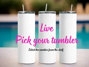Custom LIVE 20 oz Tumbler Choose Your Design Online