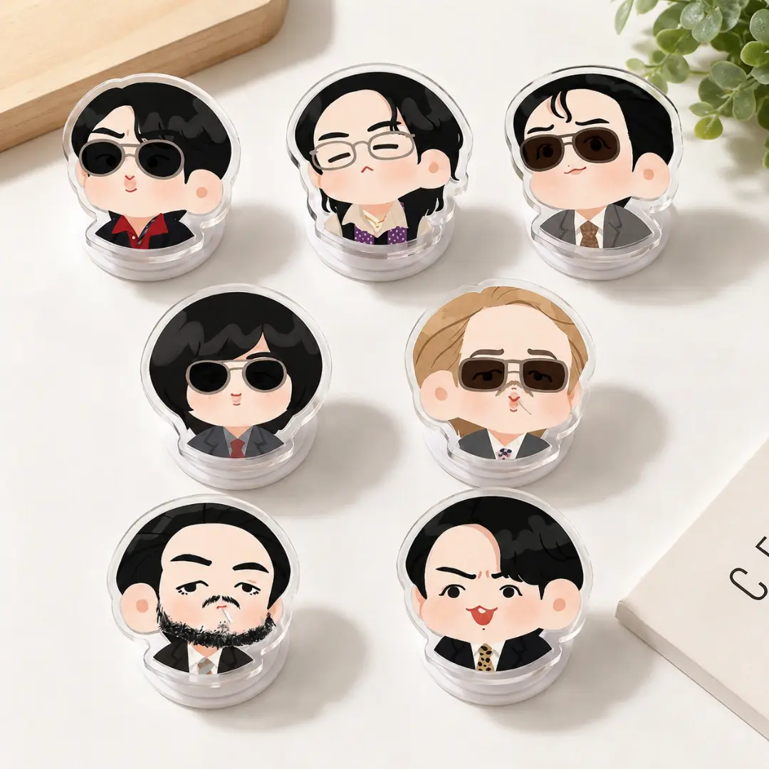 KPOP Ban'tang World Tour Phone Grip 7 Forever Chibi Design Magnetic Phone Holder & K-Pop Fan Accessory