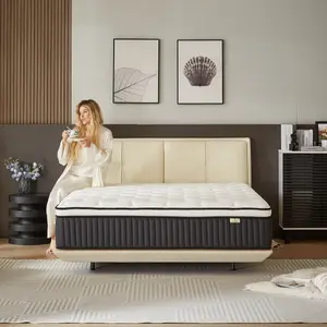 【Winter Comfort Sale】ZYLUMI Queen Mattress – Hybrid Mattress in a Box, Warm Plush Feel with Pressure Relief & Edge Support, CertiPUR-US Certified
