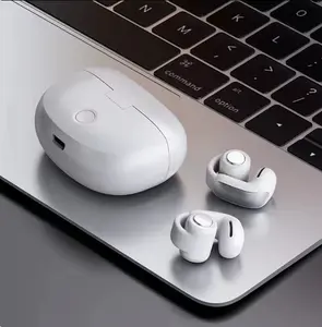 Open-Ear Clip-On Wireless Earbuds, Open Audio Sports Headphones, 48H Playtime