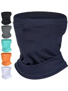 Unisex Youth 1-Size UV Protection Cooling Neck Gaiter - Thin Cool Polyester Face Mask Scarf, Windproof Neck Bandana Cover, UPF>50 Breathable for Summer Sports, Outdoor Activities, One-Size