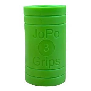JoPo Power Oval/Oval Dots Finger Insert Green- Package of 10