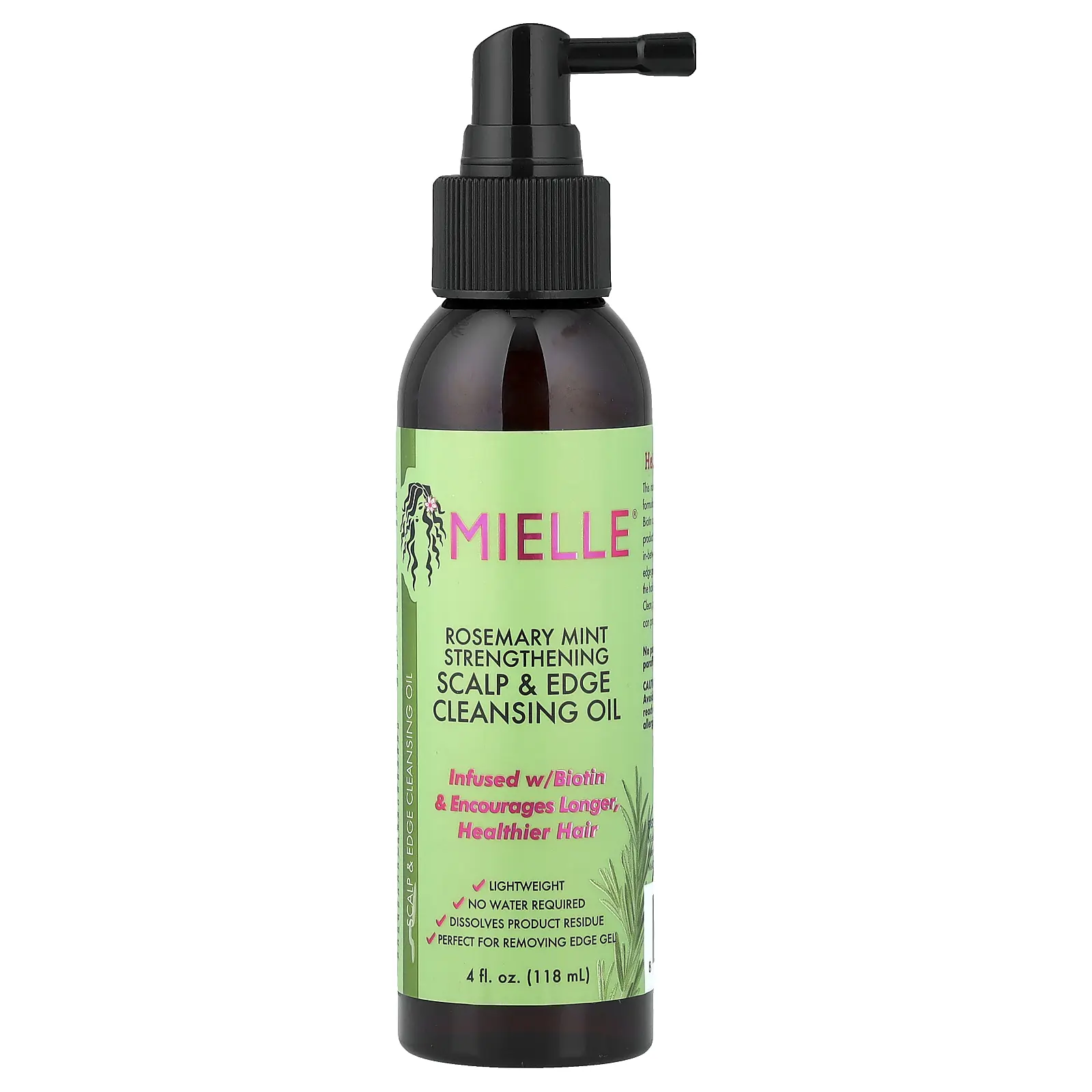 Mielle Strengthening Scalp & Edge Cleansing Oil, Rosemary Mint, 4 fl oz (118 ml)