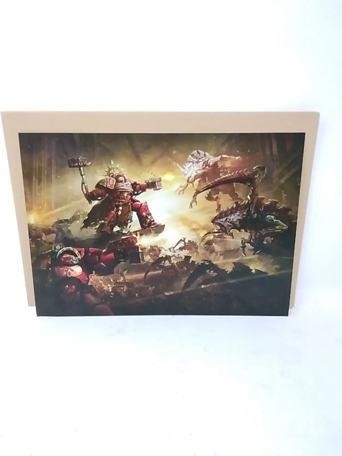 Warhammer The Devastation of Baal Artistic Wall Decor Print - Blood Angels & Tyranids Themed, 11.75in x 8.25in Home Decoration for All Seasons Room Accent