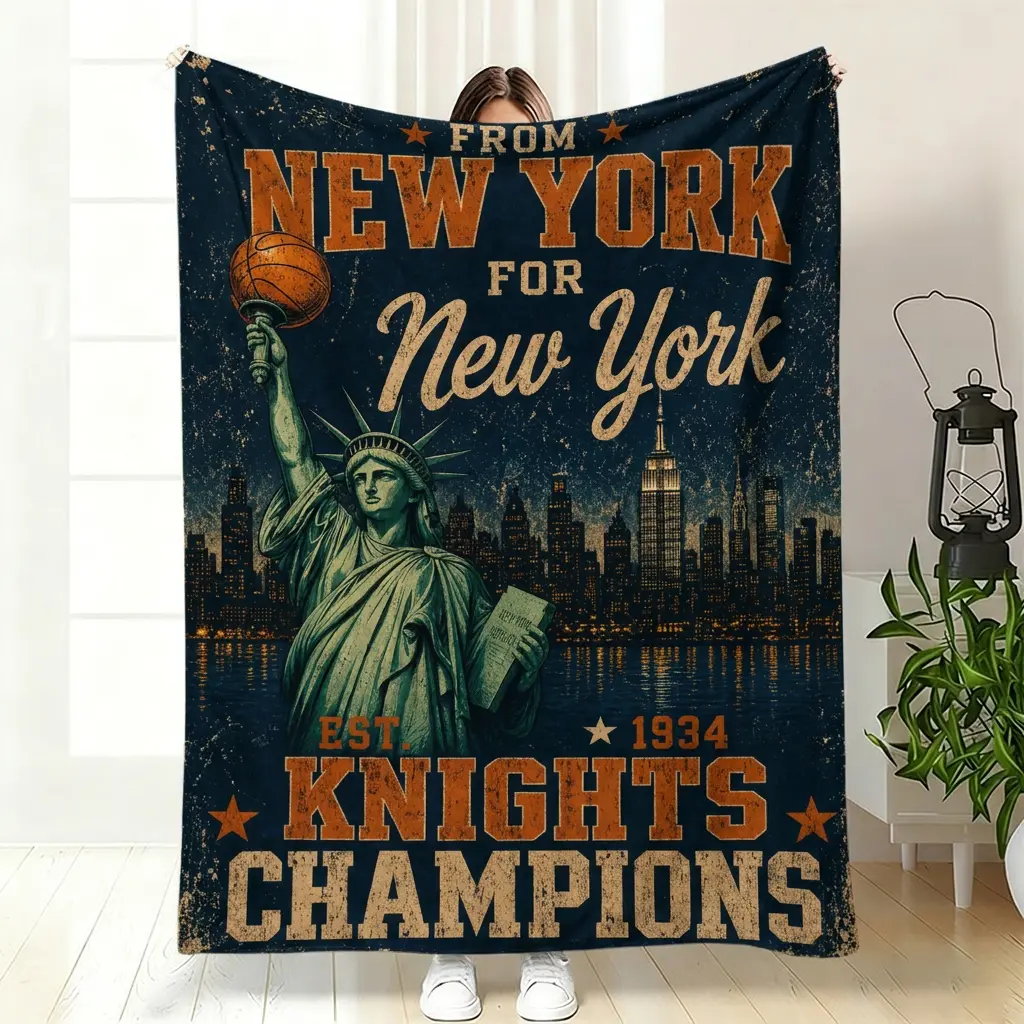 2026 Basketball Champions , NYC Finals Victory for Sports Fans Men Women, for Home Office, Championship Season Present for Basketball Lovers, Decorative cheetah velvet april stock father day blanke ligh Cardinal Blan comf soft sofa c happ dad b dec Heated