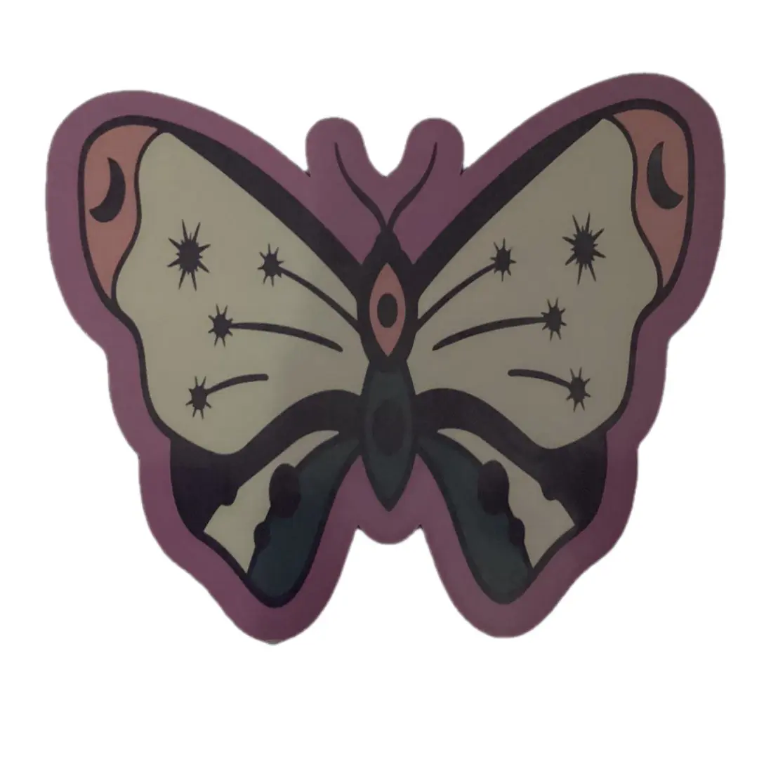 Moth pastel fairycore handmade sticker