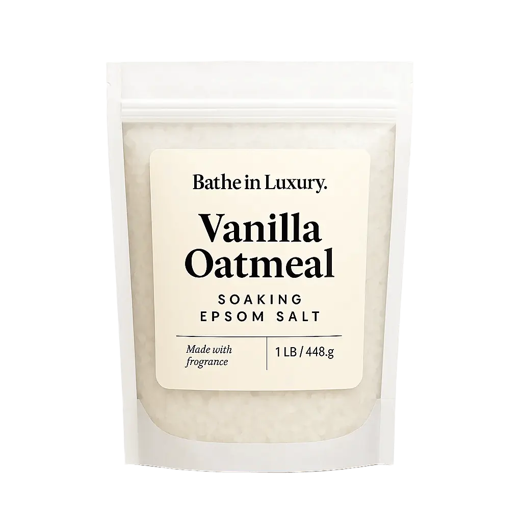 Vanilla Oatmeal Epsom Salt – Gentle & Comforting Bath Soak