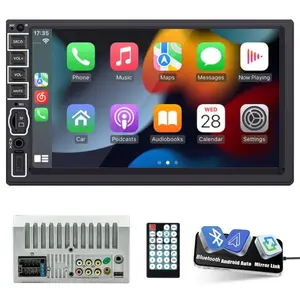 Upgrade Your Drive! 7" 2Din Car Stereo – Touchscreen + Wired Android Auto & Wireless Bluetooth | Hands-Free Calling, 30-Band EQ, Fast Charger, USB/TF/AUX | Universal for Car/Truck/RV/Van/Bus