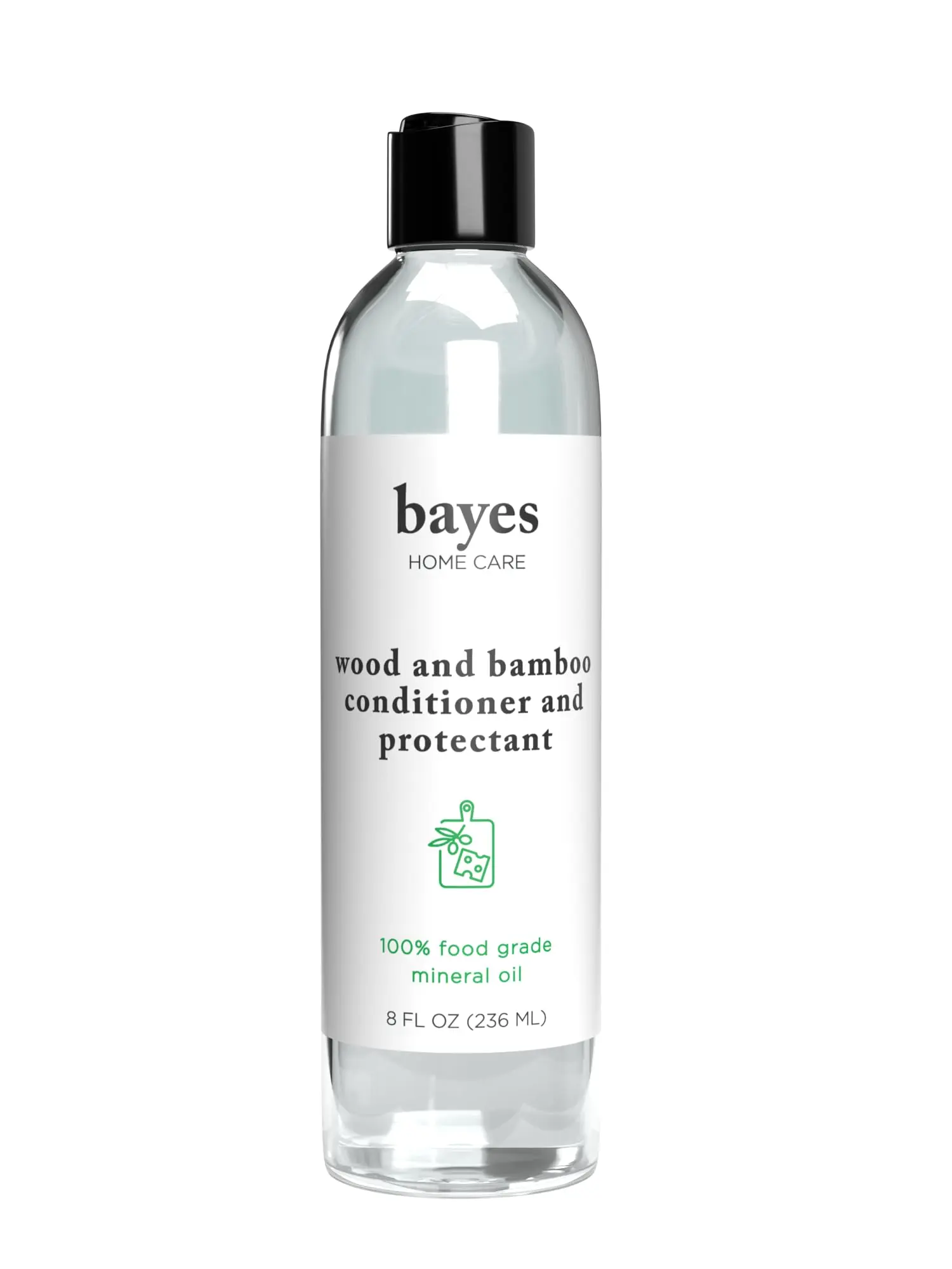 Bayes Food Grade Mineral Oil for Cutting Board - Mineral Oil Food Grade for Bamboo, Teak & Wood Conditioner and Protectant - Cutting Board Oil Food Grade Formula - Wood Oil for Cutting Board