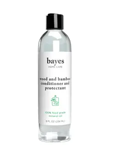 Bayes Food Grade Mineral Oil for Cutting Board - Mineral Oil Food Grade for Bamboo, Teak & Wood Conditioner and Protectant - Cutting Board Oil Food Grade Formula - Wood Oil for Cutting Board