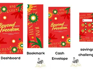 Juneteenth Cash Envelope - Celebrate Juneteenth Freedom-Theme Cash Saving Organizer with Colorful Design, Accounting Office Stationery Supply