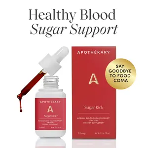 Apothékary Sugar Kick - Food Cravings & Normal Blood Sugar Support Liquid Herbal Drops* | Alcohol-Free, Certified Gluten-Free, PETA Certified Cruelty-Free, Third Party Tested, Plant-Based, No Artificial Additives, Made in the USA