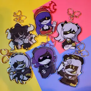 Murder Drones Main Cast Keychains – Acrylic Key Charms Featuring Uzi, N, V, Tessa, Cyn | Cool Bag Accessories And Perfect Gifts For Murder Drones Fans And Collectors