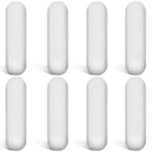 8 Pieces PTFE Magnetic Mixer Stirrer Bar, White Stainless Steel Laboratory PTFE Stir Plate Bar, Mixing Plate Magnet Stick (30 mm/ 1.18 Inch)