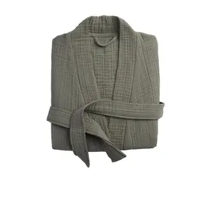 Parachute Cloud Cotton Robe in Moss