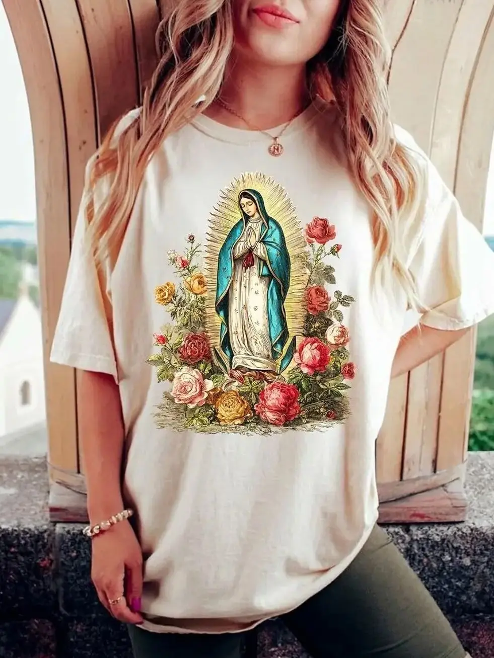 Our Lady Guadalupe Shirt, Virgen de Guadalupe Catholic, Blessed Mother Mary Faith Graphic Gift