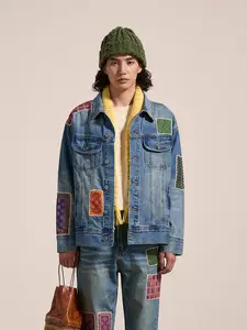 Kantha Patchwork Denim  Trucker Jacket