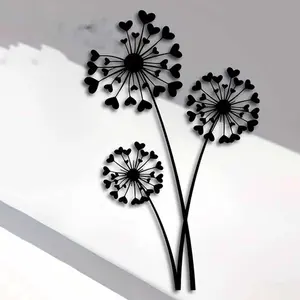 Dandelion Design Wall Art, 1 Count Metal Wall Decor, Wall Hanging Decor for Home Living Room Bedroom, Home Decor Ideas, Poster