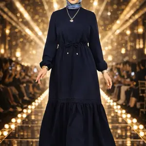 Luxury Turkish Modest Maxi Dress – Premium Fabric, Elegant Flow