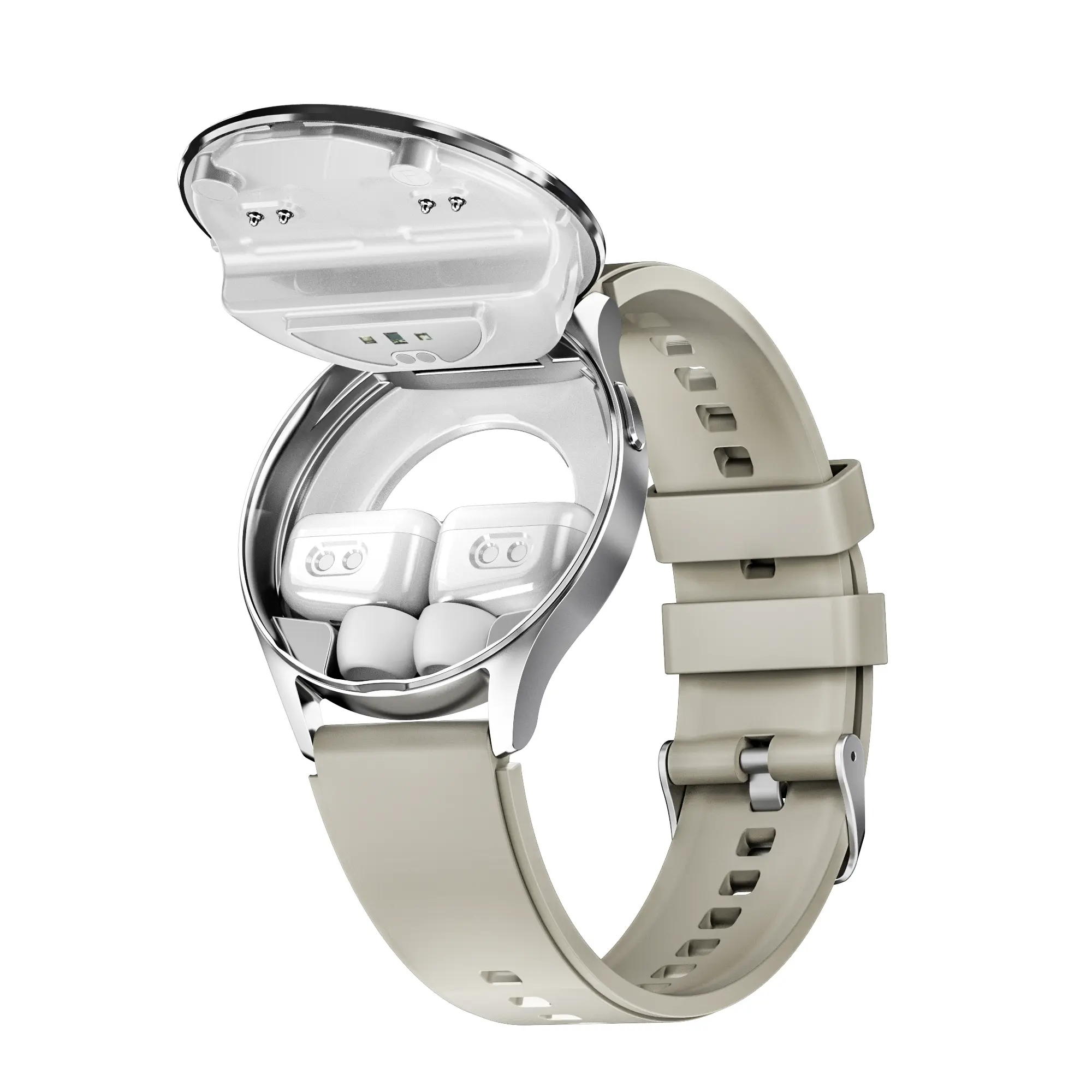 Smart watchbuds 2in 1,Sports Watch Wireless Earbuds, 1.39 in screen IP67 ,Smartwatch (White/black) Bluetooth Devices Wearable Smartphone Wristwatch