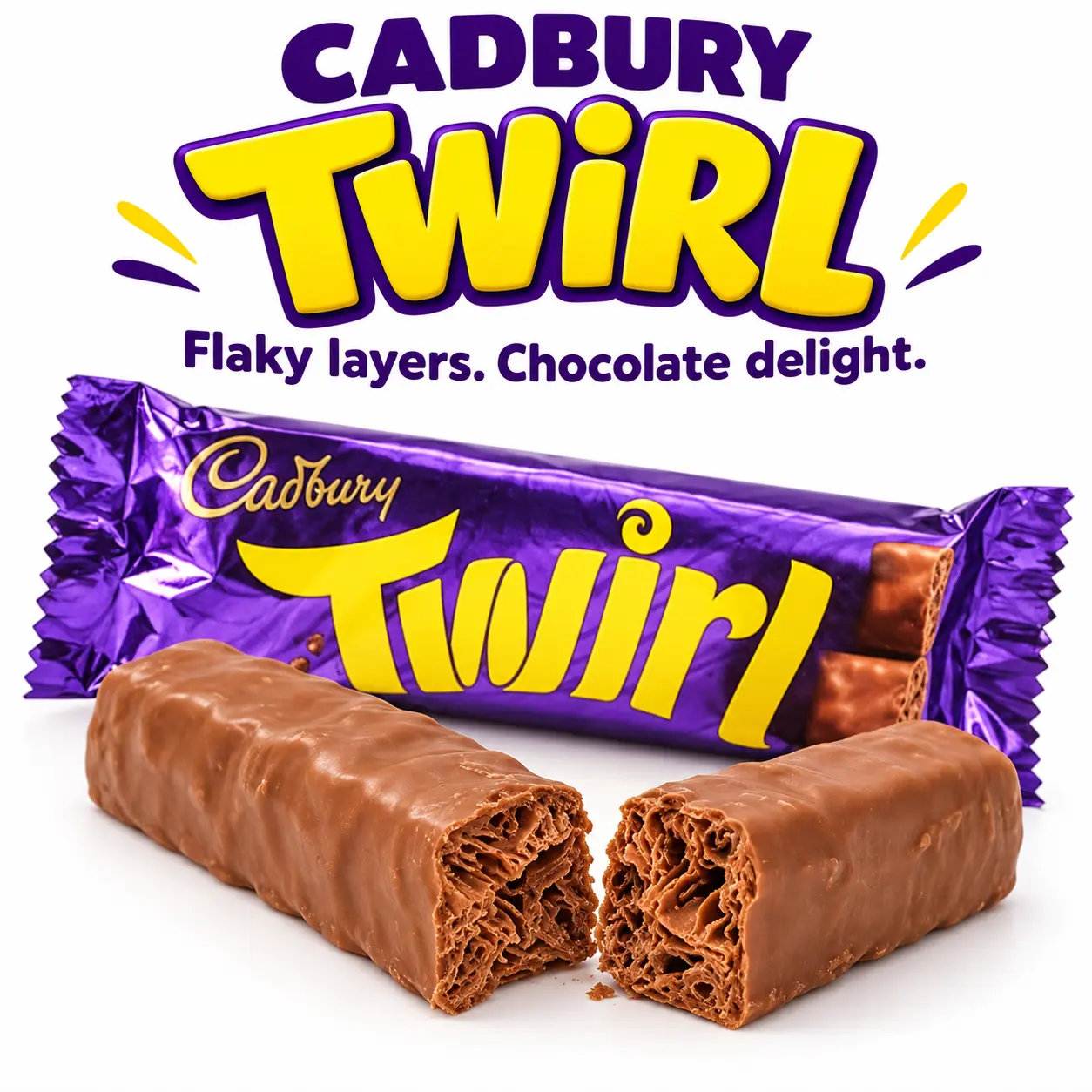 UK Cadbury Twirl Chocolate  -  1.51oz (43g)