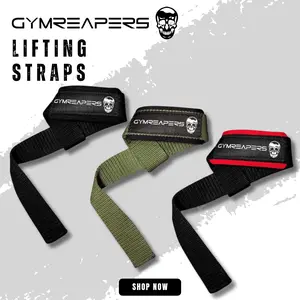 Gymreapers Wrist Straps | Heavy-Duty Grip & Support for Strength Training, Powerlifting & Weightlifting | Durable & Adjustable for Maximum Performance