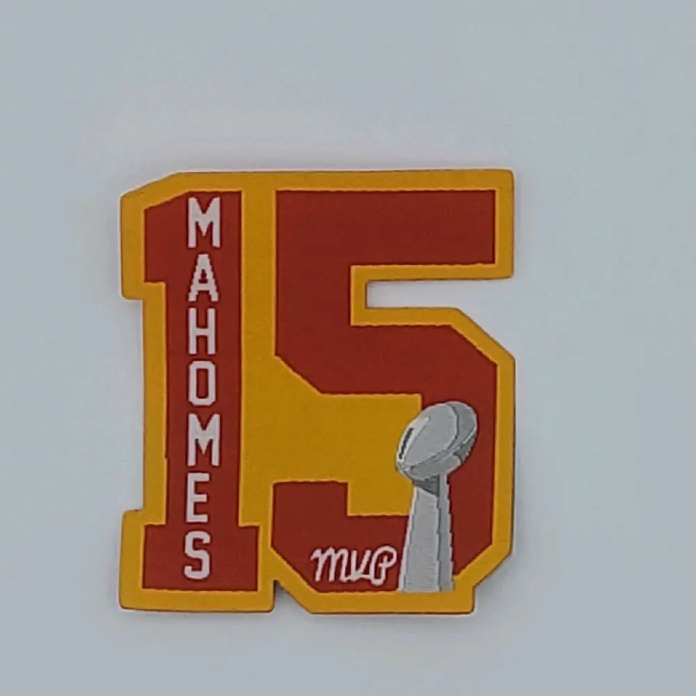 Chiefs Mahomes Mvp Champions Woven Iron-on Small Patch