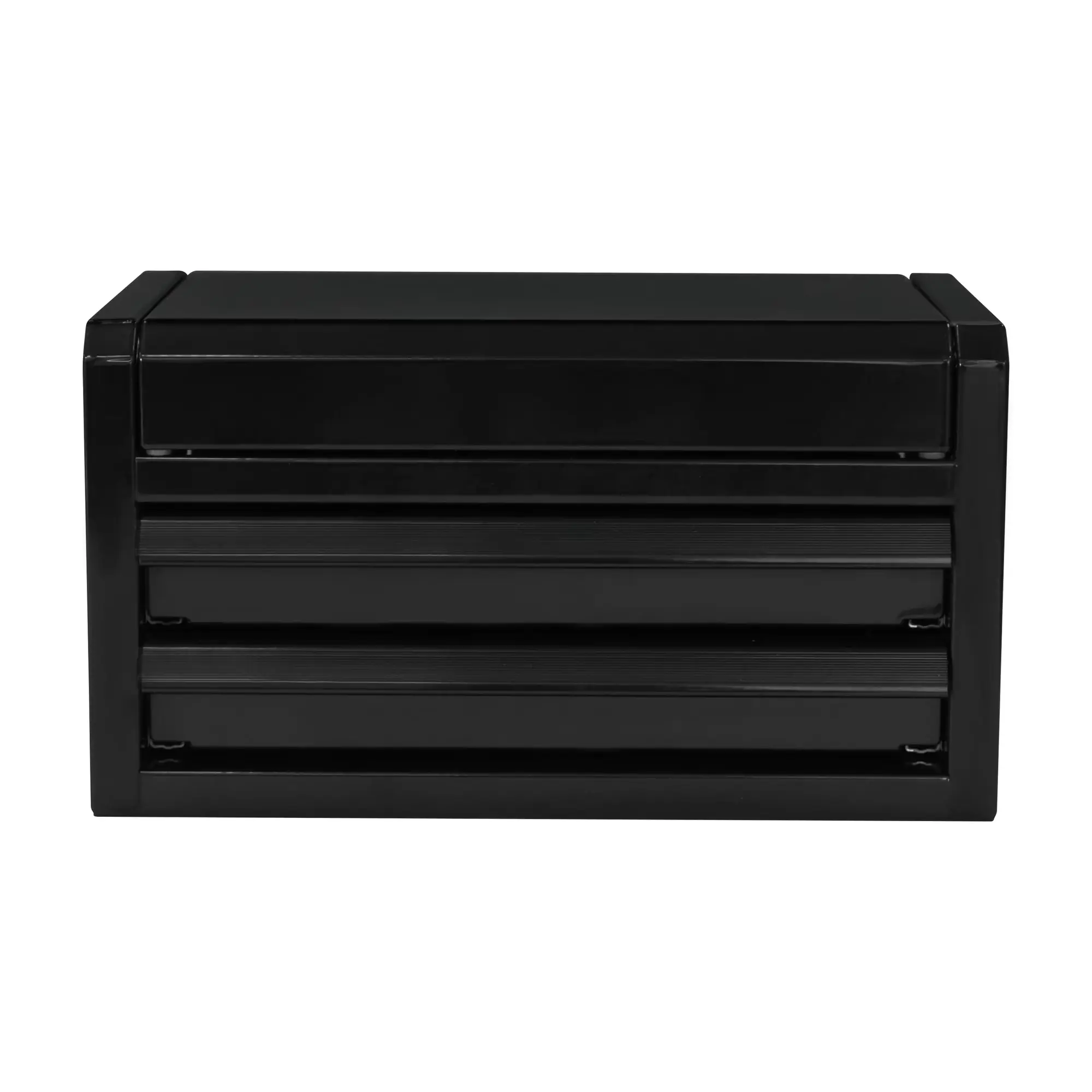 10-Inch Mini Steel Toolbox with 2 Drawers, Compact Tool Storage Organizer for Tools & Hardware