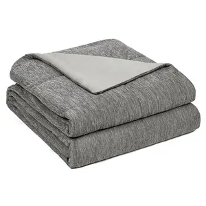 Breathable Cooling for Sweaty Sleepers, Two-Sided Bedding for Summer Cool & Winter Warmth, Soft Lightweight No Pillowcase, Lightweight Cozy Blanket