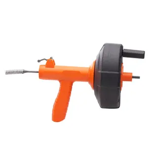 Father's Day Gift Spring new arrivals Drain Auger 25Ft, Plumbing Snake Auto Feed, Plumbers Snake with Drill Attachment, Pipe Snake Drain Clog Remover for Kitchen Bathroom Shower Sink with Protective Hose and Gloves