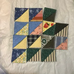 Corner fabric bookmark