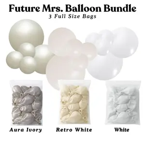 Future Mrs. Balloon Bundle - Aura Ivory, Retro White, White