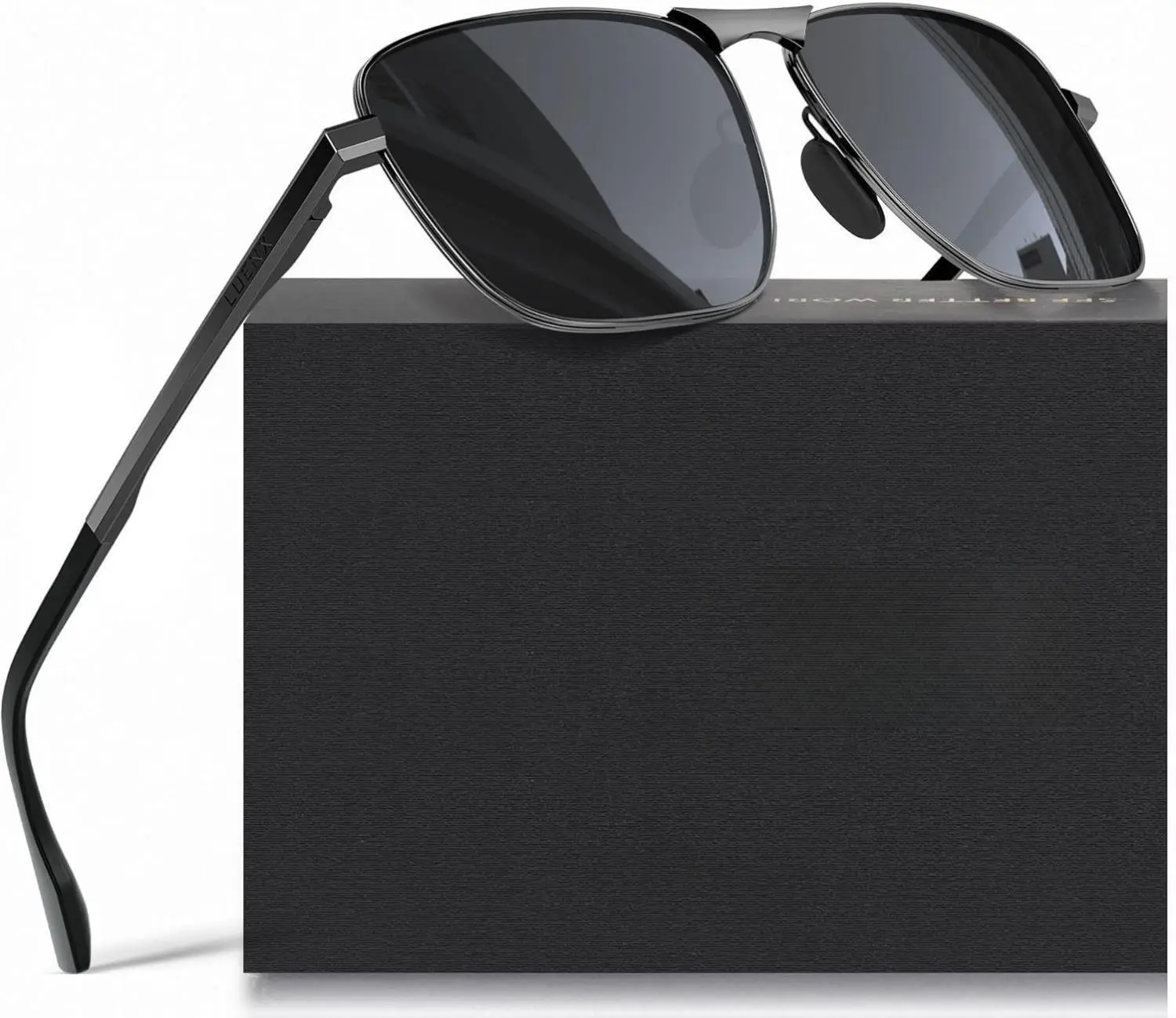 Polarized Aviator Sunglasses with UV400 Protection, Lightweight Frames Mile Highs Polarized UV400 Aviator Sunglasses | Knockaround  main image 4