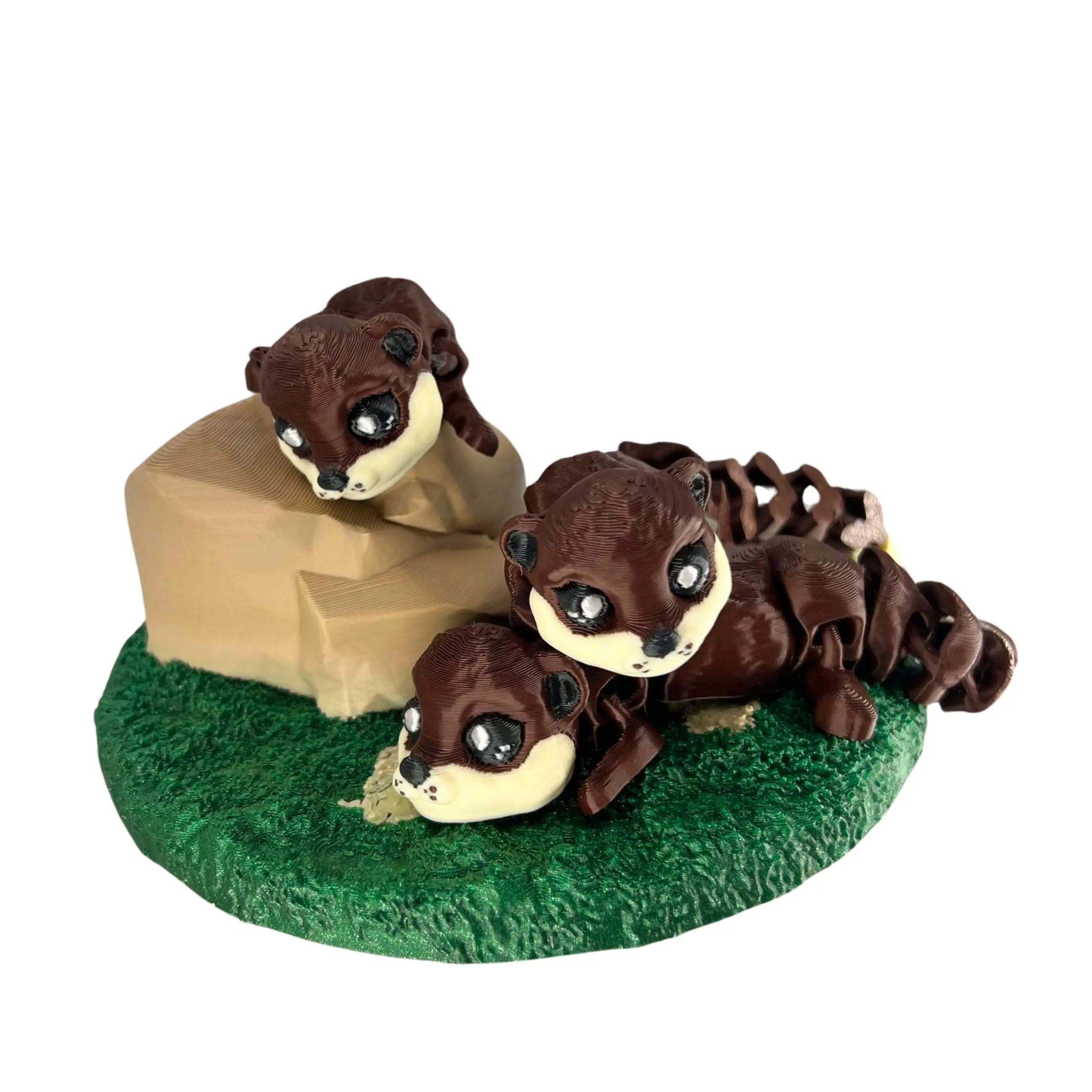 3d Printed Otter - Cute Otter Figurine - Otter Decoration
