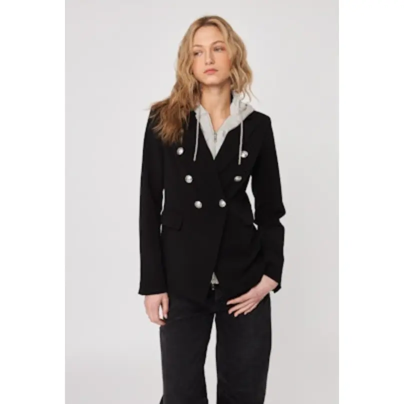 Ryder Blazer Hoodie—Caviar
