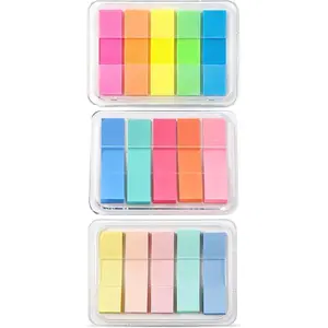 300 count Aesthetic Sticky Tabs for Annotating Books, Colorful Transparent Page Markers & Flags, Clear Index Note Stickers for , Notebooks & Reading, Small Mini Pop Up Tab Set