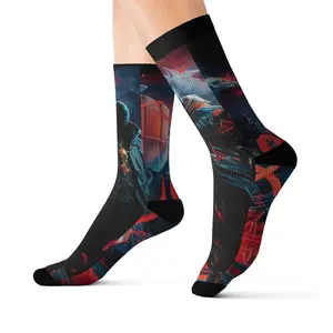 Unique Sublimation Socks for Anime Lovers, Cool Graphic Socks, Gift for Gamers, Fun Fashion Accessories, Stylish Footwear