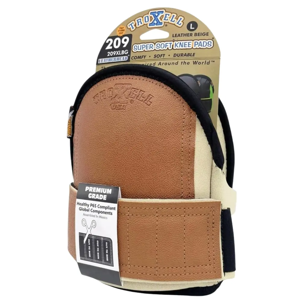 TROXELL USA SuperSoft Leatherhead Kneepads - (Large Size / Bagged in Pairs) TROXELL USA SuperSoft Leatherhead Kneepads - (Large Size / Bagged in Pairs)