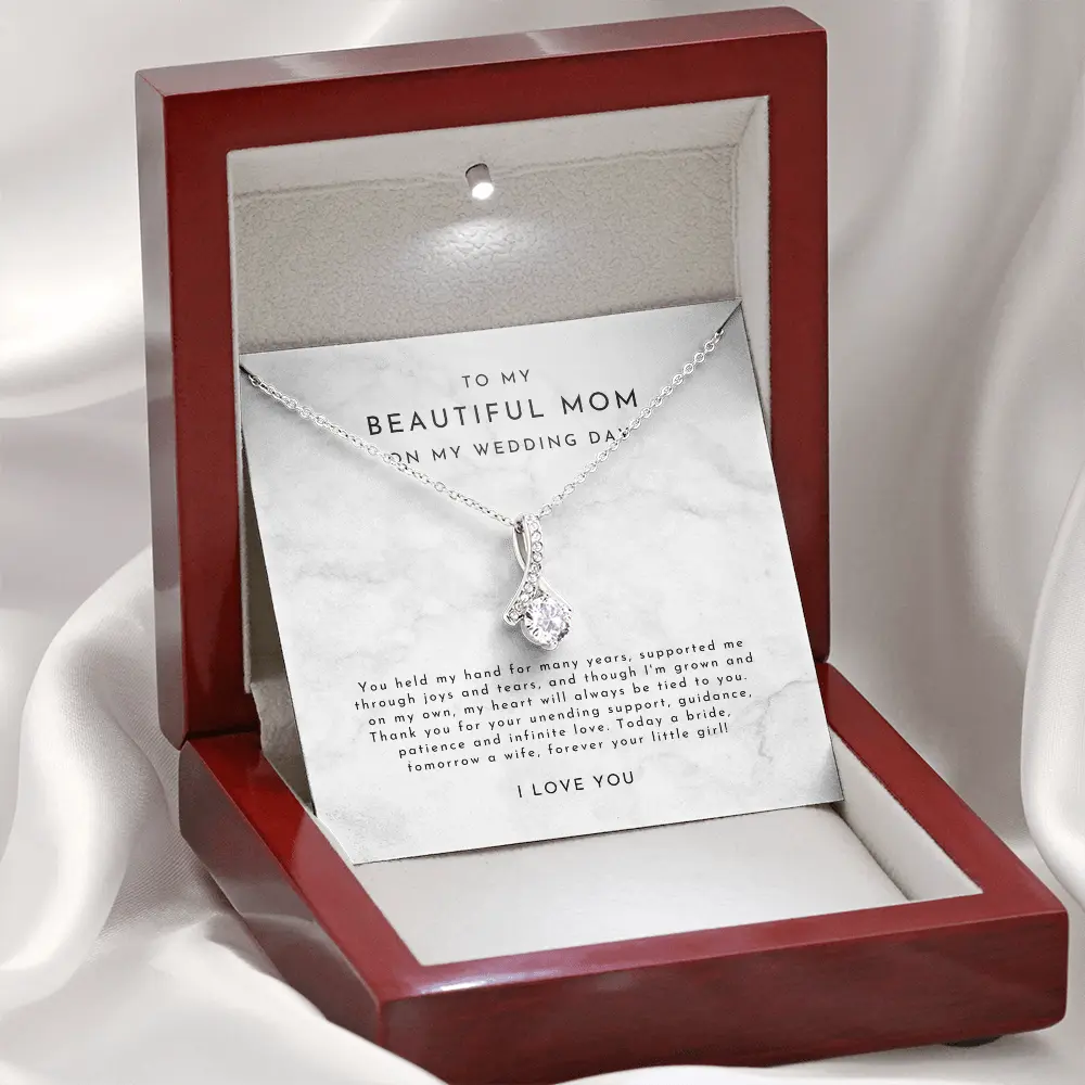 Mother Of The Bride Gift, Mom Wedding Gift, To My Mom On My Wedding Day, Bride To Mom Gift