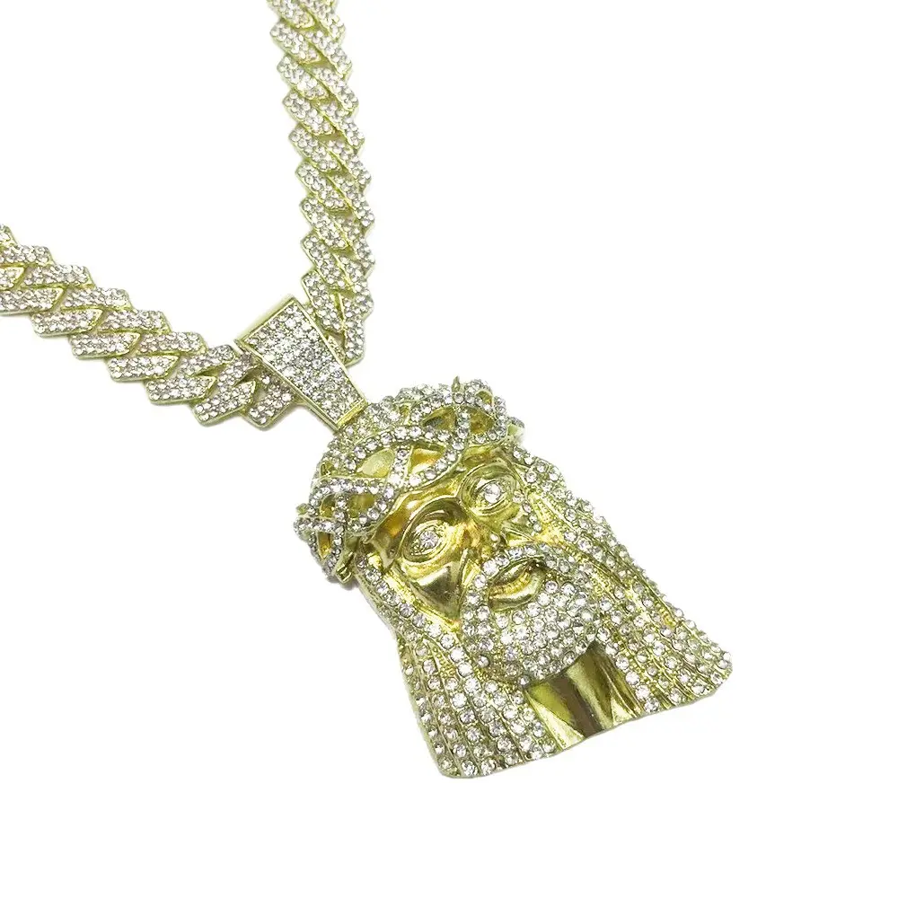 Gold pendant+18 inch Cuban chain
