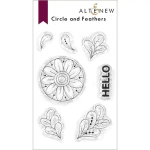 Circle and Feathers Stamp Set