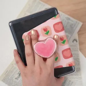 Heart and Flower Kindle Case Magnetic Attachment cover Kindle Paperwhite 12th Gen and Kindle Colorsoft Magnetic Front and Back floral case