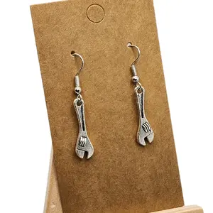 Wrench Earrings - Durable Unisex Tool-Lover Accessory with Playful Design for DIY Enthusiasts