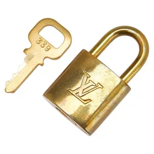 Pre-owned Louis Vuitton Zinc Alloy Small Leather Goods Padlock Key Set